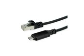 Verkkokaapelit - Roline network cable - 1 m - black - Musta - 12.02.1165