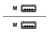 USB kaapelit - Roline - USB cable - USB to USB - 4.5 m - 11.02.8945