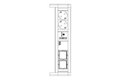 Virtakaapelit (ulkoinen) - Bachmann DESK 1 - power strip - 902.0245