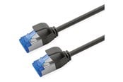 Verkkokaapelit - Roline patch cable - 1 m - black pantone 3C - Musta - 21.15.4351