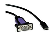 USB kaapelit - Roline - USB-C / serial cable - 24 pin USB-C to RS-232 - 1.8 m - 12.02.1170