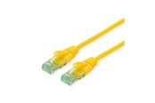 Verkkokaapelit - Roline Recycled Material patch cable - 10 m - yellow - Keltainen - 21.45.3127