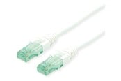 Verkkokaapelit - Roline Recycled Material patch cable - 10 m - white - Valkoinen - 10m - 21.45.3167