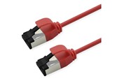 Verkkokaapelit - Roline patch cable - 50 cm - red pantone 199C - Punainen - 21.15.3410