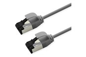 Verkkokaapelit - Roline patch cable - 50 cm - grey RAL7035 - Harmaa - 21.15.3400