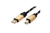 USB kaapelit - Roline Gold - USB cable - USB to USB Type B - 3 m - 11.02.8803