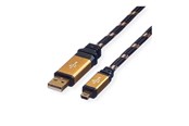 USB kaapelit - Roline Gold - USB cable - mini-USB Type B to USB - 3 m - 11.02.8823