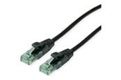 Verkkokaapelit - Roline Recycled Material patch cable - 10 m - black - Musta - 10m - 21.45.3157