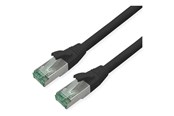 Verkkokaapelit - Roline Recycled Material patch cable - 15 m - black pantone 3C - Musta - 15m - 21.45.3258