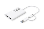 Telakointiasemat - Roline - docking station - USB-C / USB-A - 2 x DP - 12.03.3207