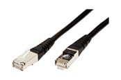 Verkkokaapelit - Roline patch cable - 10 m - black - Musta - 10m - 21.15.1385