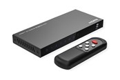 Näyttö- & audiokytkimet - Roline - video/audio switch - 8K with IR remote control - 4 ports - 14.01.3587