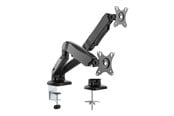 Näytön kiinnitys - Roline VALUE mounting kit - adjustable arm - for 2 LCD displays - black - 17.99.1163