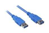 USB kaapelit - Sharkoon - USB extension cable - USB Type A to USB Type A - 3 m - 4044951010899