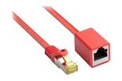 Verkkokaapelit - Alcasa electronik Good Connections RNS patch extension cable - 1 m - red - Punainen - 8070VR-010R