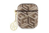 Puhelin - Muut lisävarusteet - GUESS GUA2PGCE4CW case for AirPods 1/2 - brown GCube Charm - 3666339171155