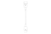 Virtakaapelit (ulkoinen) - Bachmann - power extension cable - IEC 60320 C20 to IEC 60320 C19 - 1 m - 356.1733