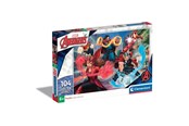 Palapelit - Clementoni Puzzle Glitter Marvel Avengers 104 pieces 2D Palapelit - 20347