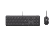 Näppäimistöt - Logitech Signature Slim Wired Combo MK620 for Business - Näppäimistö ja Hiirisetti - Ranskalainen - Harmaa - 920-013344