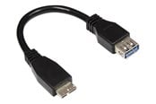 USB kaapelit - Alcasa electronik Good Connections - USB adapter - Micro-USB Type B to USB - 10 cm - 2711-OTG