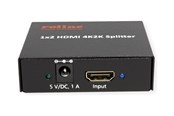 Näyttö- & audiokytkimet - Roline - video/audio splitter - 4K - 2 ports - 14.01.3559