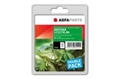 Mustepatruunat, värikasetit ja lisävarusteet - Agfa Photo Multi pack - 2-pack - black - compatible - ink cartridge (alternative for: Brother LC127XLBKBP2) - APB127BDUOD