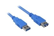 USB kaapelit - Sharkoon - USB extension cable - USB Type A to USB Type A - 3 m - 4044951015696