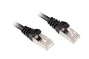 Verkkokaapelit - Sharkoon patch cable - black - Musta - 4044951017805