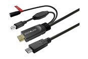 USB kaapelit - Vivolink - USB cable kit - 24 pin USB-C to HDMI USB Type B 24 pin USB-C - 7.5 m - PROUSBCHDMIUSBB7.5-CHARGE
