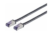 Verkkokaapelit - Lanview patch cable - 20 m - black - Musta - 20m - LVN-CAT6A-FLEX-20M