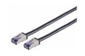 Verkkokaapelit - Lanview patch cable - 7.5 m - black - Musta - 7.5m - LVN-CAT6A-FLEX-7.5M