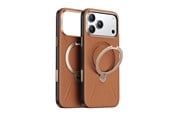 Puhelin - Kannet ja kotelot - Torras Ostand Q3 VegSkin for iPhone 18 Pro - Brown - X00RP147M18027