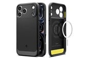 Puhelin - Kannet ja kotelot - Spigen Rugged Armor MagSafe - matte black - iPhone 18 Pro/17 Pro - ACS12147