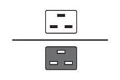 Sisäiset virtakaapelit - MicroConnect - power cable - IEC 60320 C20 to IEC 60320 C19 - 3 m - PE2019B3