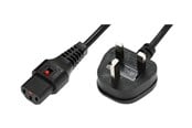 Sisäiset virtakaapelit - MicroConnect - power cable - Type G to power IEC 60320 C13 - 2 m - MC-UKC132B