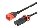 Sisäiset virtakaapelit - MicroConnect - power cable - IEC 60320 C15 to IEC 60320 C14 - 2 m - MC-DUALC14C15-2M