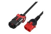 Sisäiset virtakaapelit - MicroConnect - power cable - power IEC 60320 C13 to IEC 60320 C14 - 1 m - MC-DUALC13C14S-1