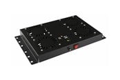 Räkit - Rack - Lanview by Logon - rack roof mount fan assembly - analogue controlled built-in UK plug - 1U - RAF120BL-UK
