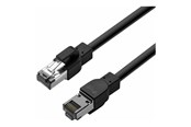 Verkkokaapelit - Lanview patch cable - 3 m - black - Musta - 3m - LVN603SOUT