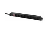 Virtakaapelit (ulkoinen) - Lanview - power distribution strip - 10A - LVR-2MSCH-SCH-C13-8