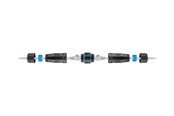 Verkkokaapelit - Lanview network coupler - Musta - LVN-IP68-STP-CAT6A-COUPLER