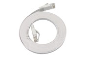 Verkkokaapelit - MicroConnect network cable - 5 m - white - Valkoinen - 5m - V-UTP6A05W-FLAT-LSZH