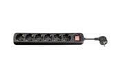 Virtakaapelit (ulkoinen) - MicroConnect - power strip - on/off switch - MC-GRU00615BS