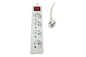 Virtakaapelit (ulkoinen) - MicroConnect - power strip - 4-way on/off switch - MC-PSOO040500FRW