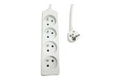 Virtakaapelit (ulkoinen) - MicroConnect - power strip - 4-way - MC-PS040300FRW