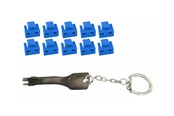 Lisätarvikkeet - MicroConnect LAN port blocker with key - MC-RJ45PORTBLOCK-B