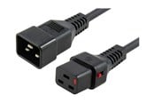 Sisäiset virtakaapelit - MicroConnect - power cable - IEC 60320 C19 to IEC 60320 C20 - 1.5 m - MC-C19C20LOCK-1.5M
