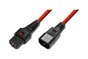 Sisäiset virtakaapelit - MicroConnect - power cable - power IEC 60320 C13 to IEC 60320 C14 - 2.5 m - MC-C13C14LOCK-2.5MR
