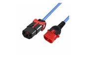 Sisäiset virtakaapelit - MicroConnect - power cable - power IEC 60320 C13 to IEC 60320 C14 - 1.5 m - MC-DUALC13C14S-1.5B