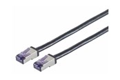 Verkkokaapelit - Lanview patch cable - 15 m - black - Musta - 15m - LVN-CAT6A-FLEX-15M